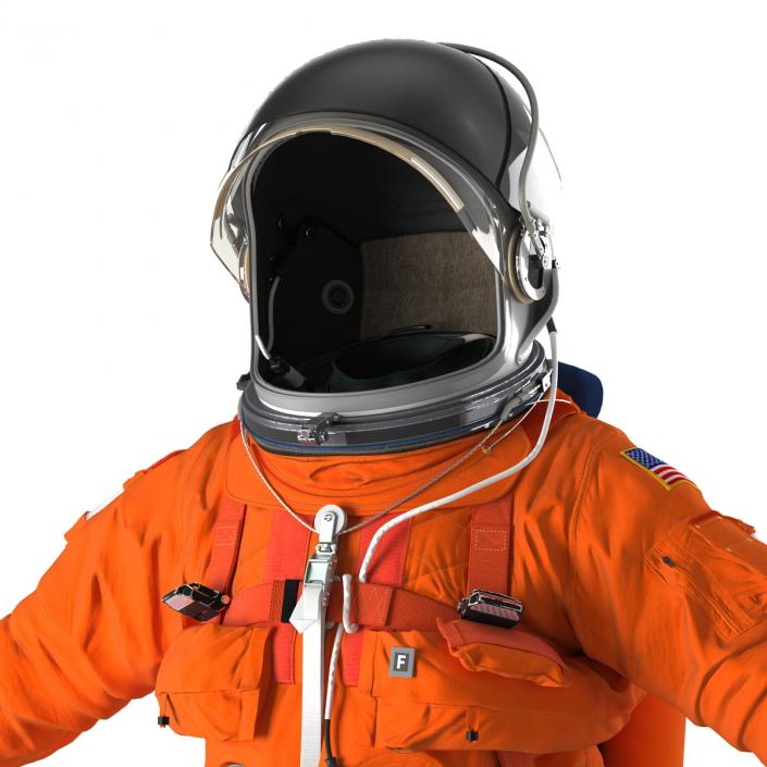 3D model US Advanced Crew Escape Suit ACES Rigged