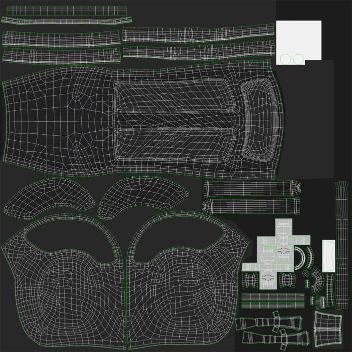 3D model US Advanced Crew Escape Suit ACES Rigged