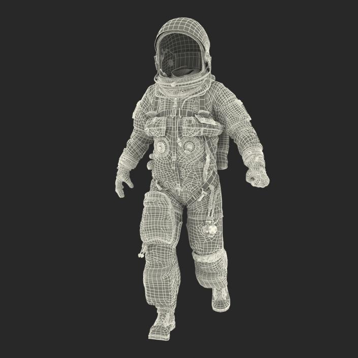 3D model US Advanced Crew Escape Suit ACES Rigged