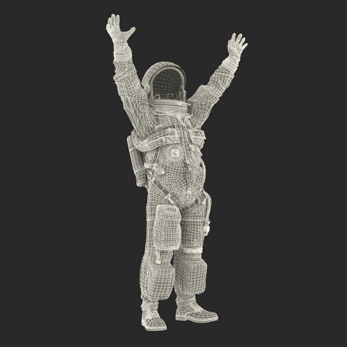 3D model US Advanced Crew Escape Suit ACES Rigged