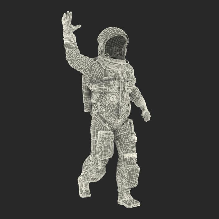 3D model US Advanced Crew Escape Suit ACES Rigged