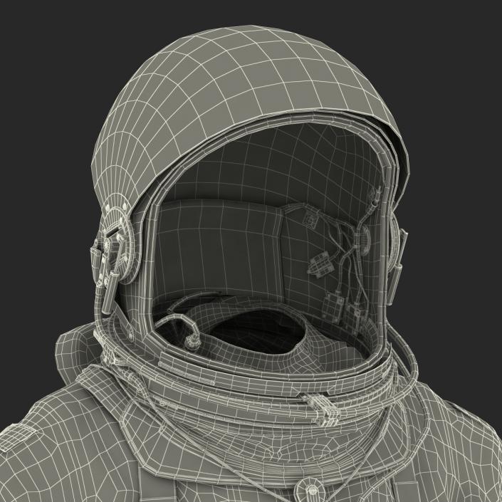 3D model US Advanced Crew Escape Suit ACES Rigged