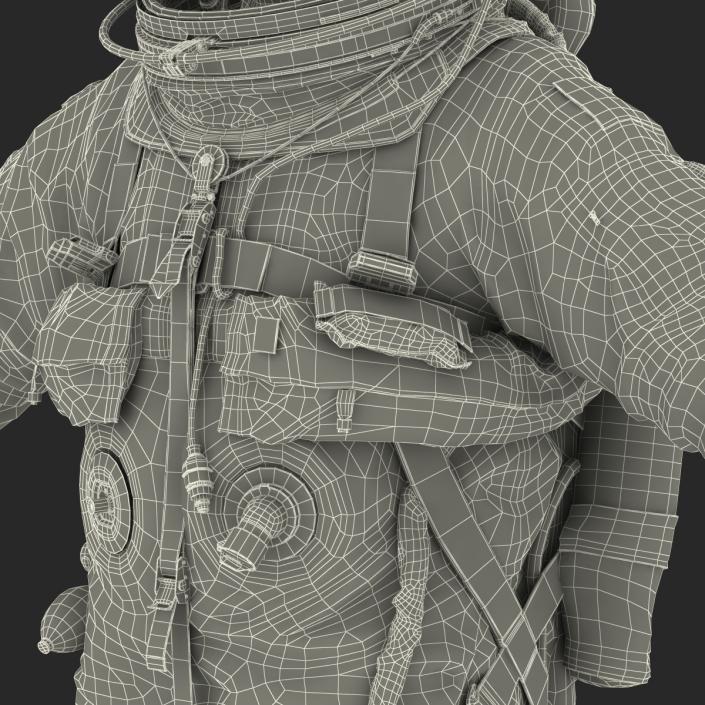 3D model US Advanced Crew Escape Suit ACES Rigged