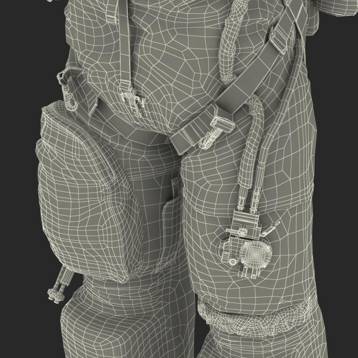 3D model US Advanced Crew Escape Suit ACES Rigged