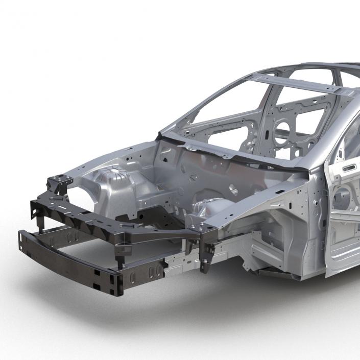 3D Car Frame 4 Rigged model