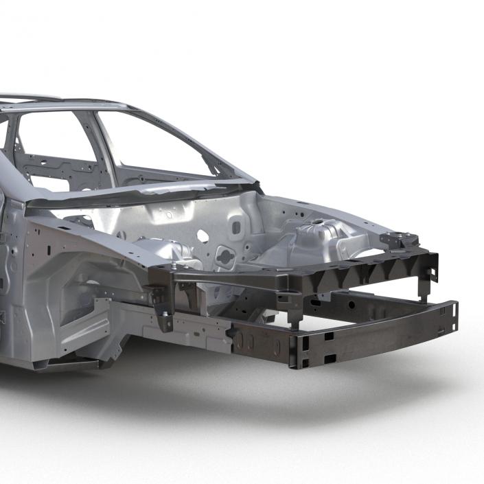 3D Car Frame 4 Rigged model