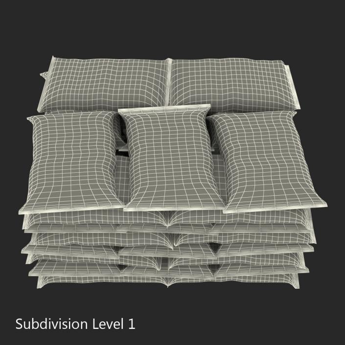 Cement Bags Stack 3D