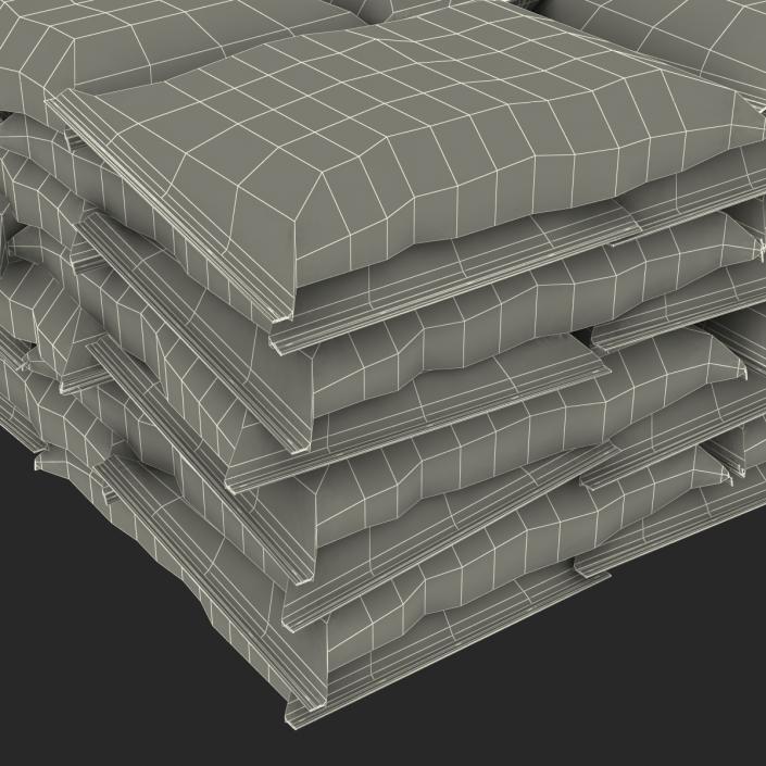 Cement Bags Stack 3D