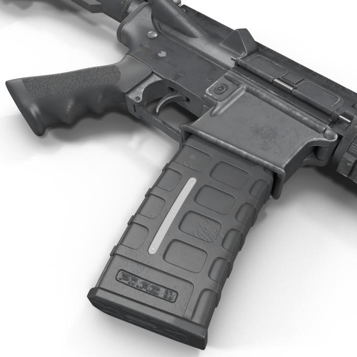 3D Assault Rifle AR15 model