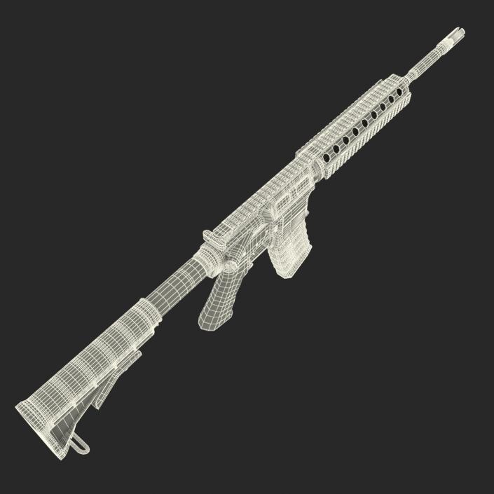 3D Assault Rifle AR15 model