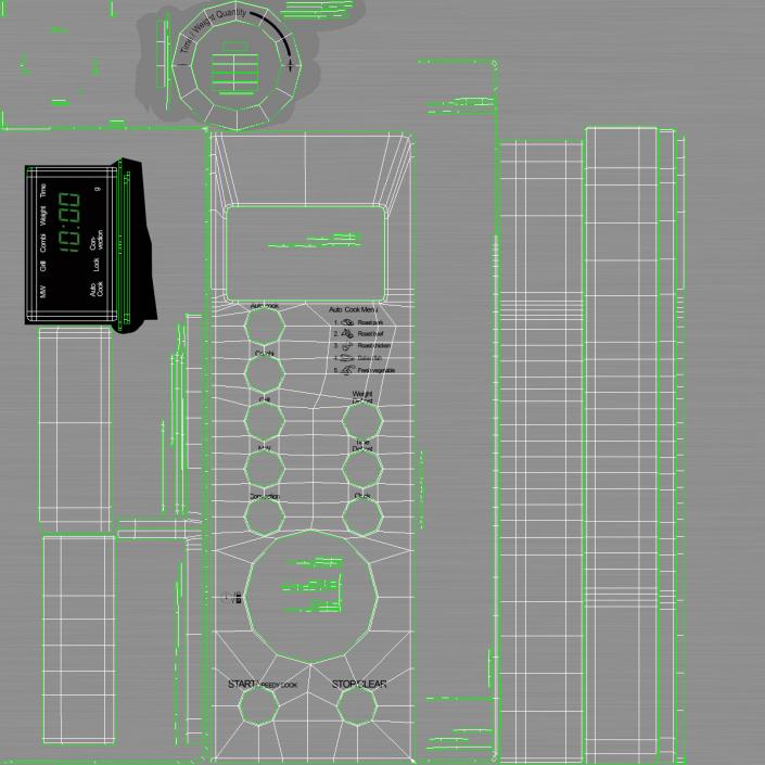 Microwave Oven 4 Generic 3D model