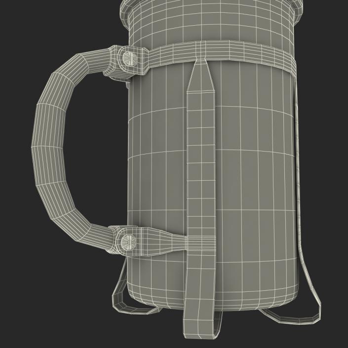 French Press Coffee Pot 2 with Coffee 3D