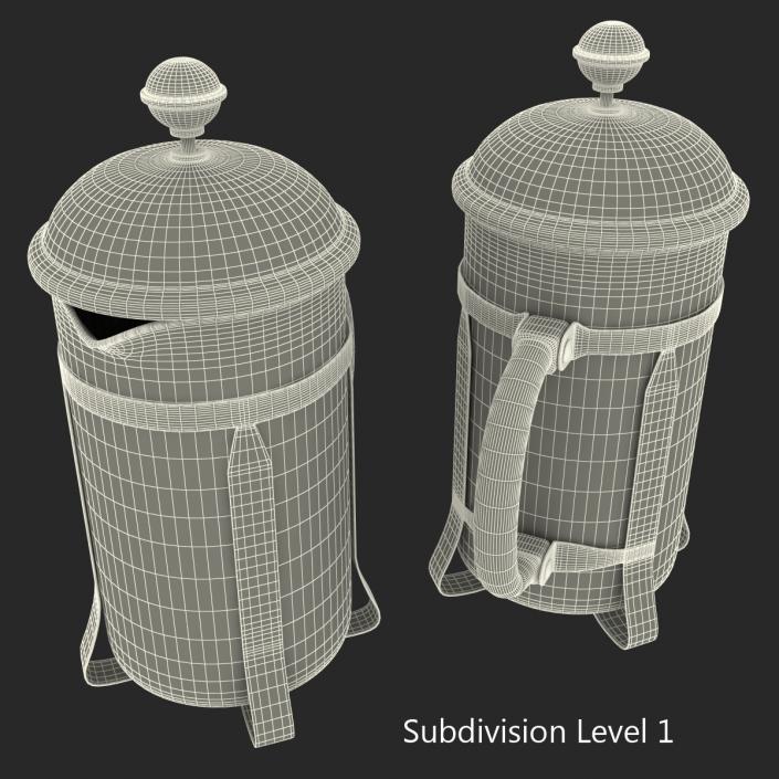 3D model French Press Coffee Pot 2