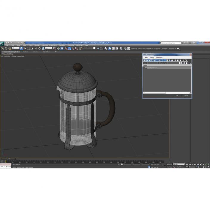 3D model French Press Coffee Pot 2