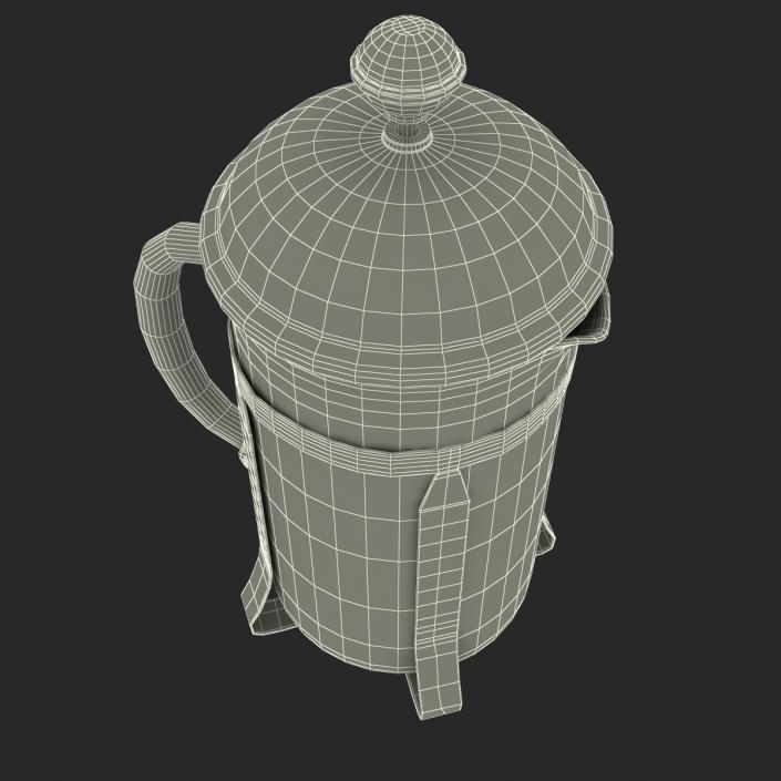 3D model French Press Coffee Pot 2