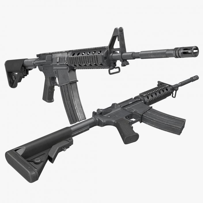 Assault Rifles Collection 3 3D