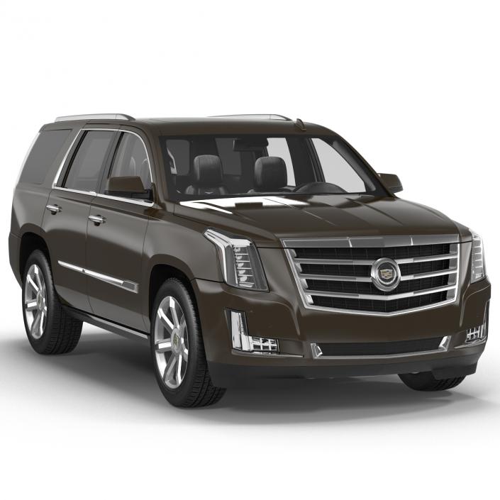 3D Cadillac Escalade 2015 Simple Interior model