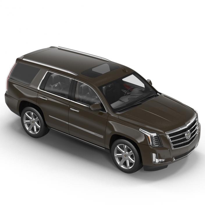 3D Cadillac Escalade 2015 Simple Interior model