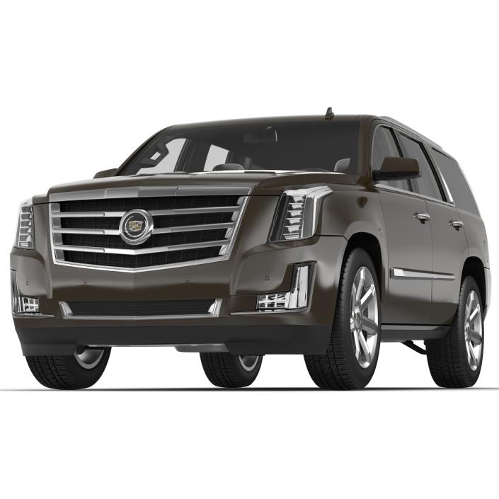 3D Cadillac Escalade 2015 Simple Interior model