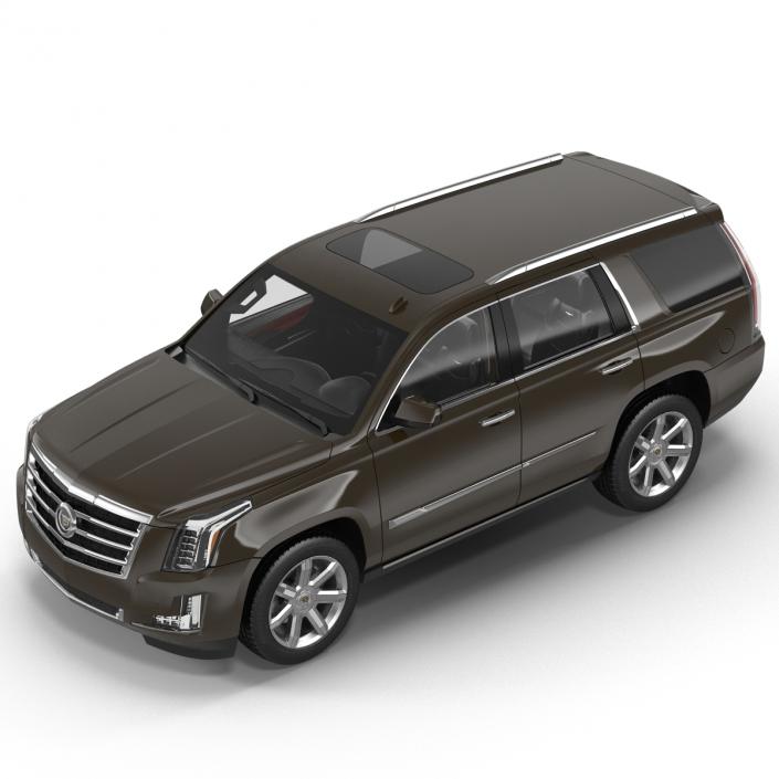 3D Cadillac Escalade 2015 Simple Interior model