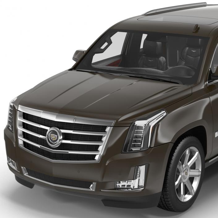 3D Cadillac Escalade 2015 Simple Interior model