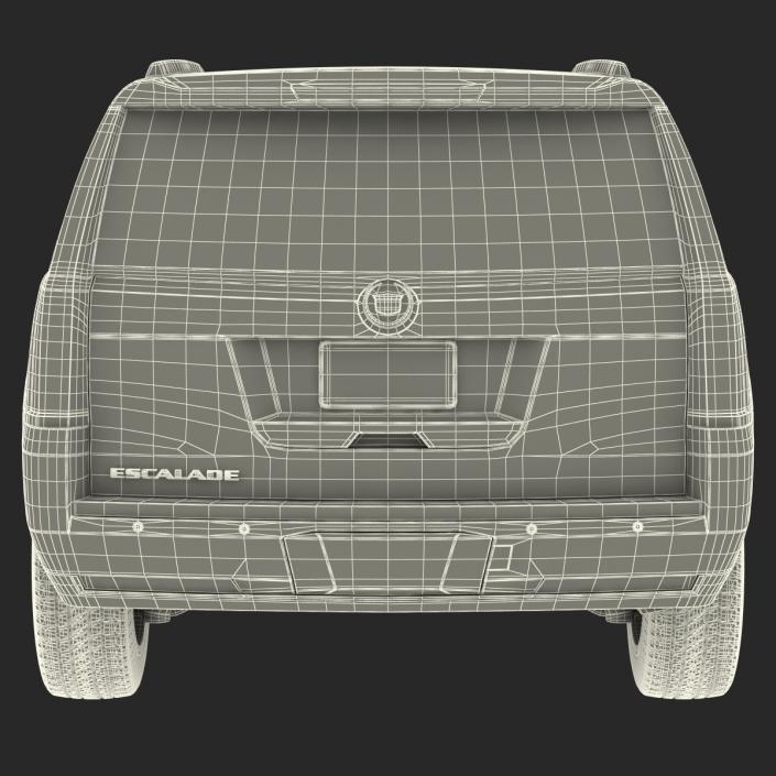 3D Cadillac Escalade 2015 Simple Interior model