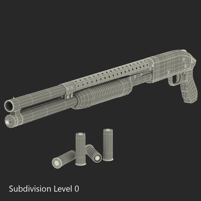 Shotgun and Shells Collection 3D model