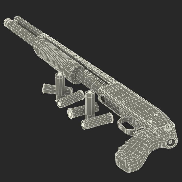 Shotgun and Shells Collection 3D model