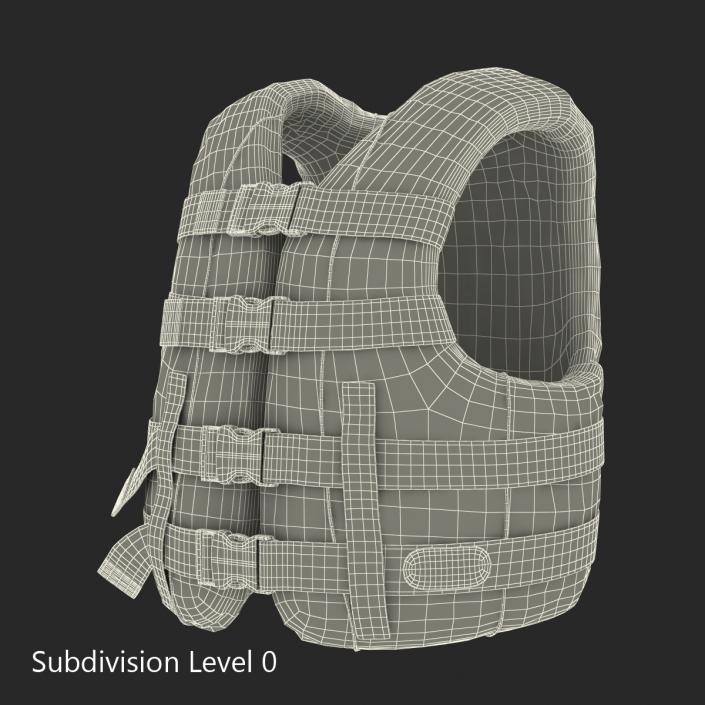 Life Vest Blue 3D model