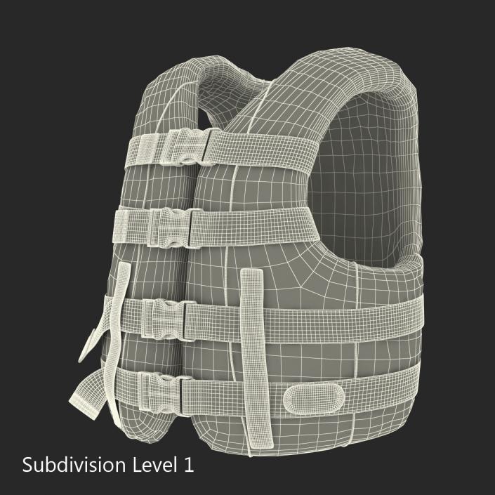 Life Vest Blue 3D model