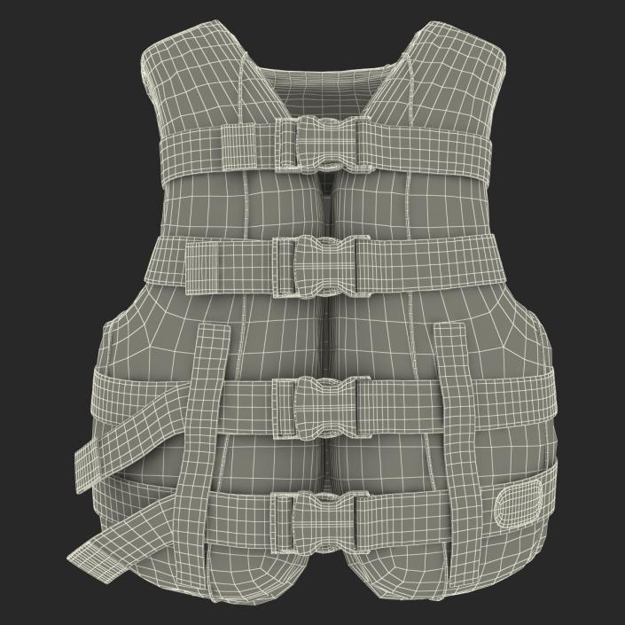 Life Vest Blue 3D model