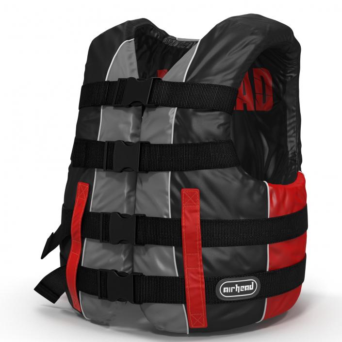 3D Life Vest Red model