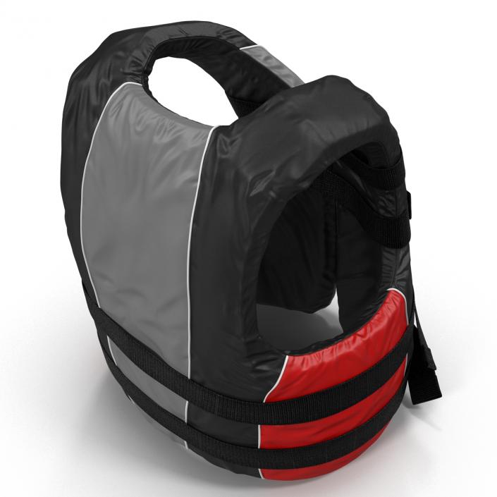 3D Life Vest Red model