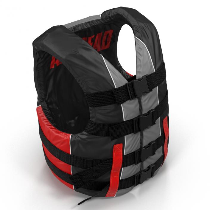 3D Life Vest Red model