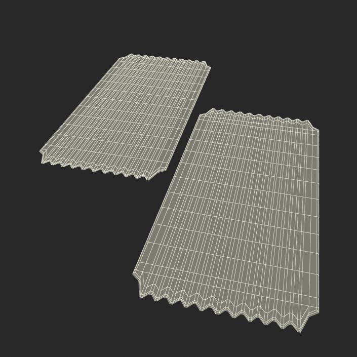 3D Blank Movie Ticket model