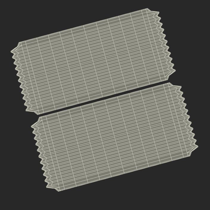 3D Cinema Ticket model