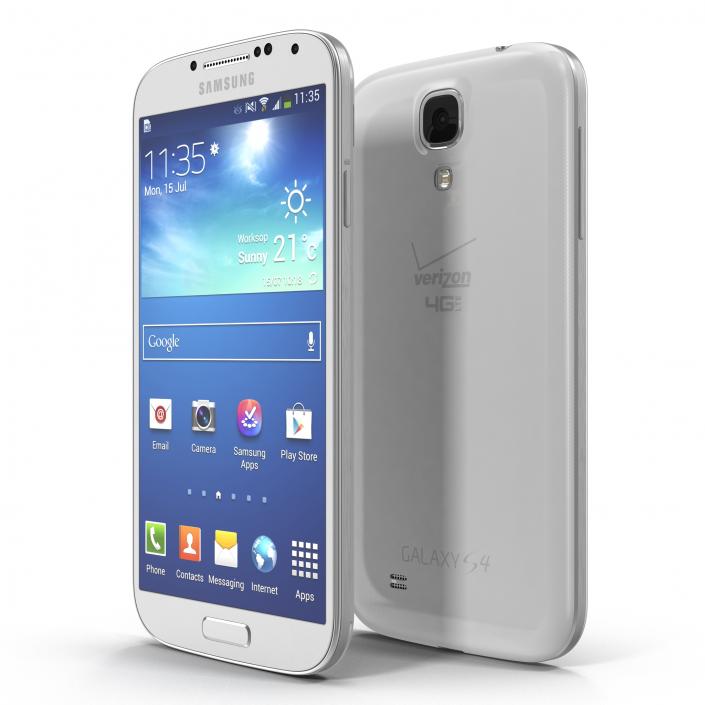 3D Samsung Galaxy S4 White model