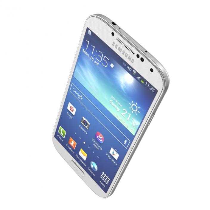 3D Samsung Galaxy S4 White model