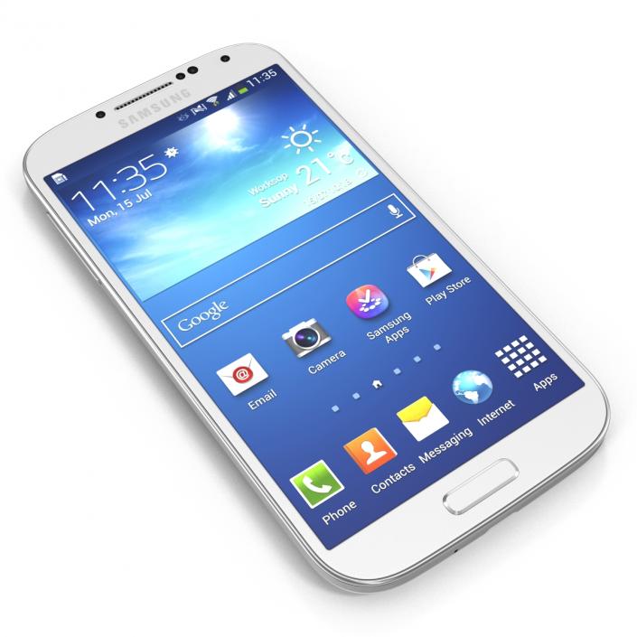 3D Samsung Galaxy S4 White model