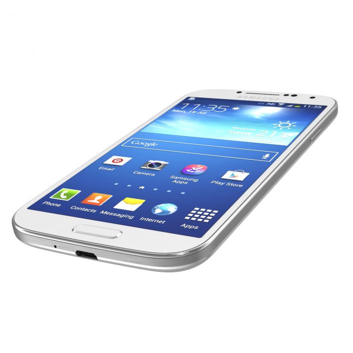 3D Samsung Galaxy S4 White model