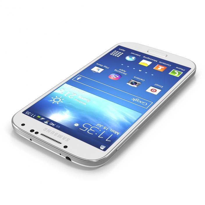 3D Samsung Galaxy S4 White model