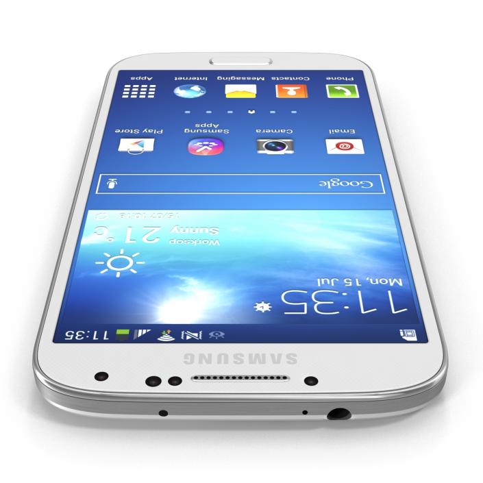 3D Samsung Galaxy S4 White model