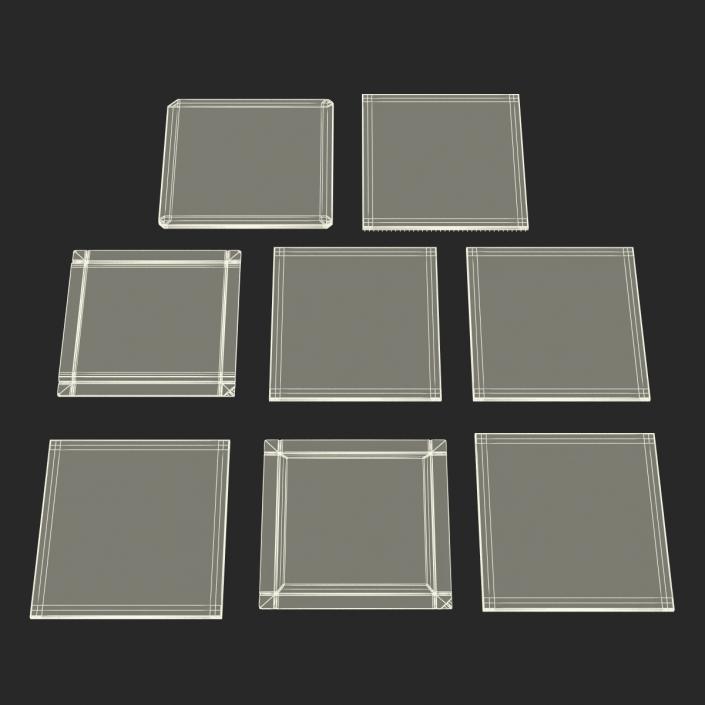 Apple Mobile Chips 3D Models Collection 3D model