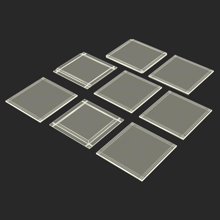 Apple Mobile Chips 3D Models Collection 3D model