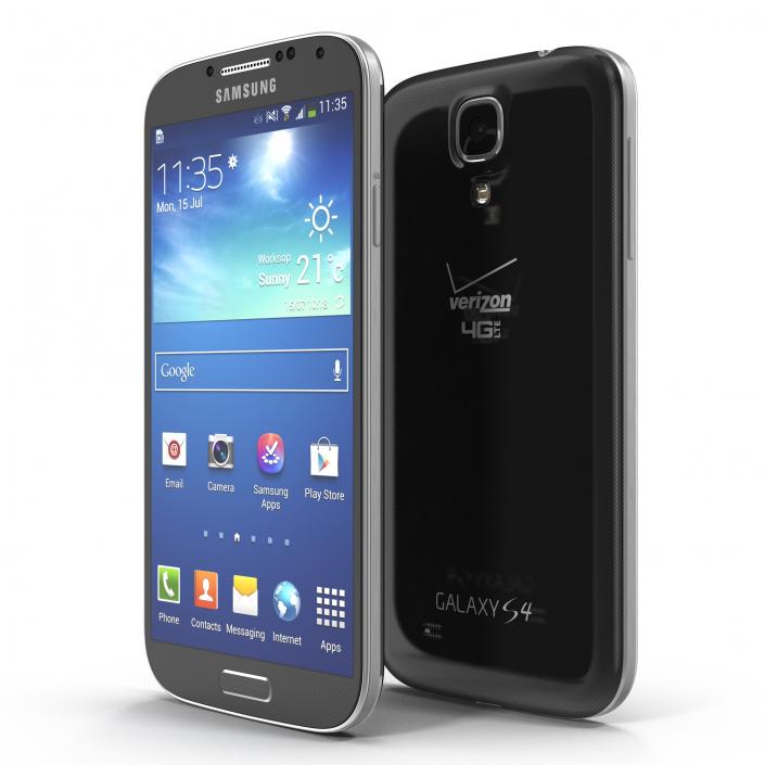 3D Samsung Galaxy S4 Black model