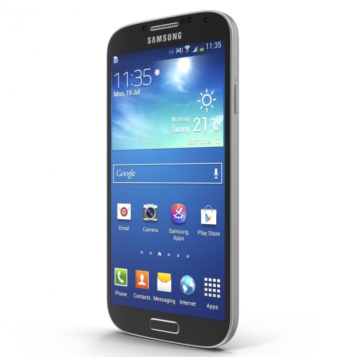 3D Samsung Galaxy S4 Black model