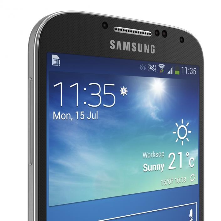 3D Samsung Galaxy S4 Black model