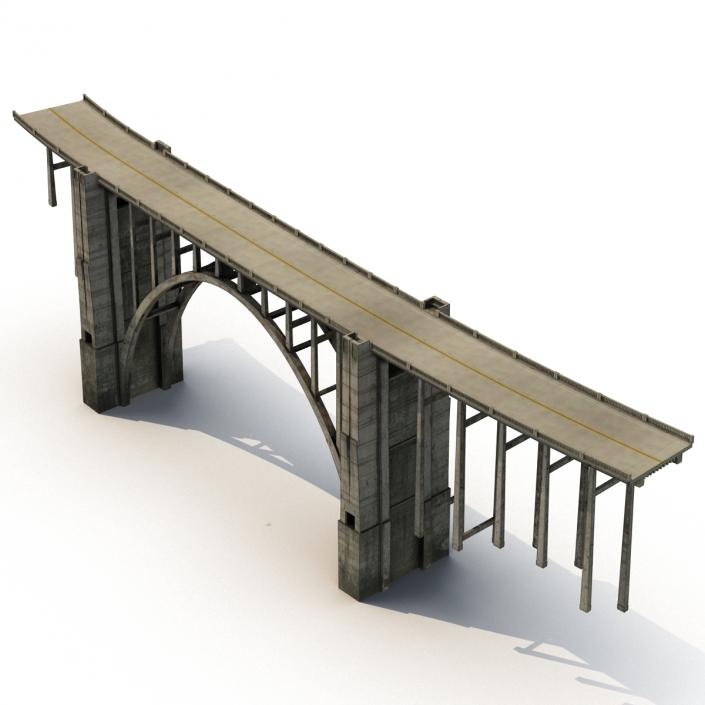 Bixby Creek Bridge in Big Sur 3D model