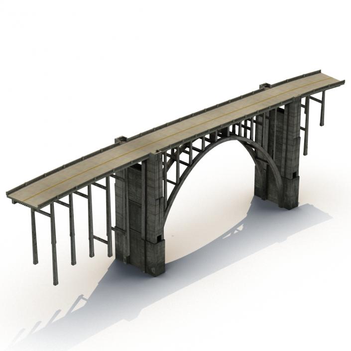 Bixby Creek Bridge in Big Sur 3D model