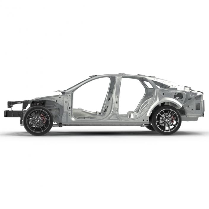 Car Frame with Chassis 3D